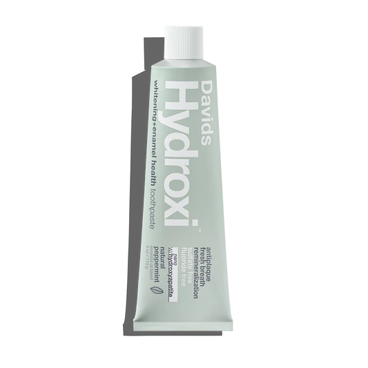 Davids Hydroxi™ whitening + enamel health toothpaste w/nano hydroxyapatite, peppermint, 4oz - 6pk