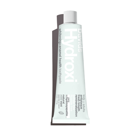 Davids Hydroxi™ whitening + enamel health toothpaste w/nano hydroxyapatite, kids+adults, mild mint, 4oz - 6pk
