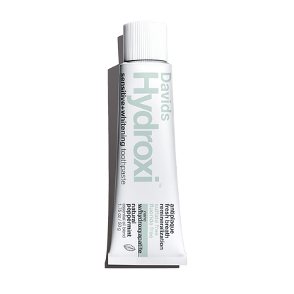 Davids Hydroxi™ sensitive + whitening toothpaste w/nano hydroxyapatite, peppermint, travel size, 1.75oz - 6pk