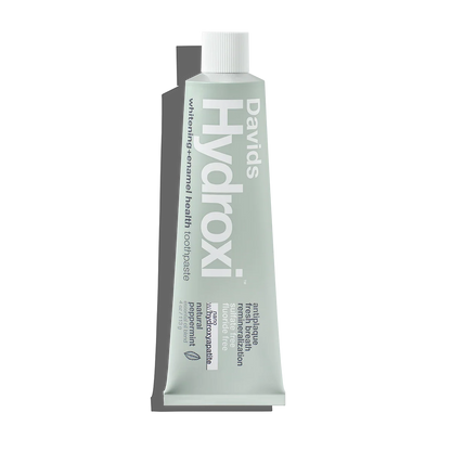Davids Hydroxi™ whitening + enamel health toothpaste w/nano hydroxyapatite, peppermint, 4oz - 6pk